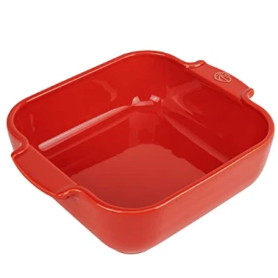 Afbeelding van Peugeot Appolia Vierkante Keramische Ovenschaal 21 Cm Rood