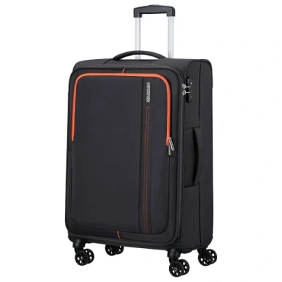 Afbeelding van American Tourister Sea Seeker Spinner 68 charcoal grey Zachte koffer