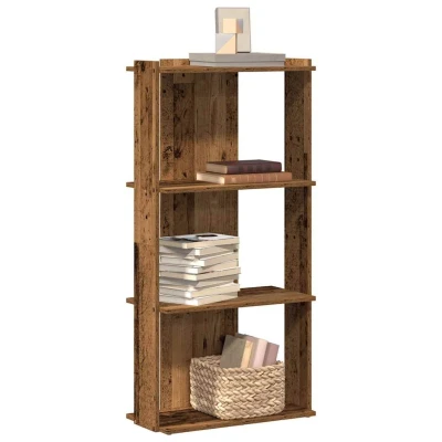 Afbeelding van vidaXL Boekenkast 3 laags 60x30x120 cm bewerkt hout oud houtkleur