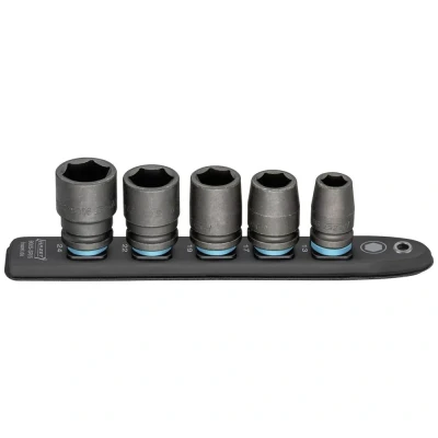 Afbeelding van Hazet 900S SR/5 Dop (zeskant) Houderstrip 5 delig Vierkant, 1/2 (12.5 mm)