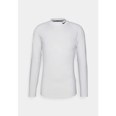 Afbeelding van Nike Performance Tight MOCK Longsleeve, Heren, Maat: Medium, White/black