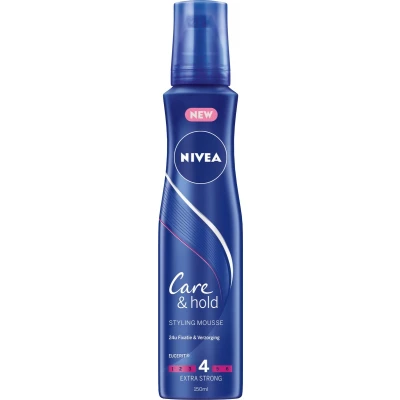 Afbeelding van 3x Nivea Haarmousse Care &amp; Hold Extra Strong 150 ml
