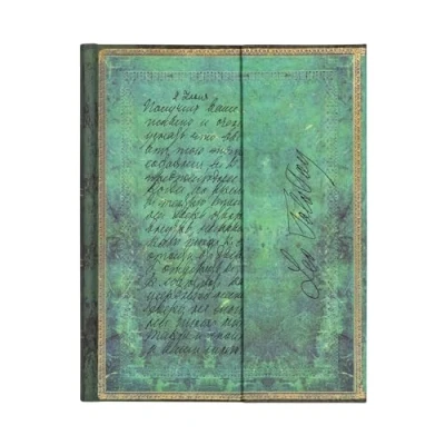 Afbeelding van Tolstoy Hardcover Notebook, Letter of Peace Ultra Gelijnd 144 p.: Hardcover, Wrap Closure, 120 gsm, ribbon marker, pouch