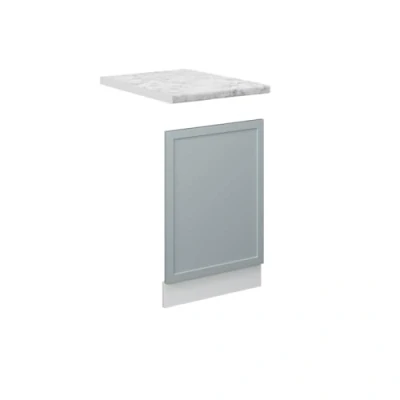 Afbeelding van Vicco Fame Line frontpaneel lichtblauw/grijs 45 cm AP marmer