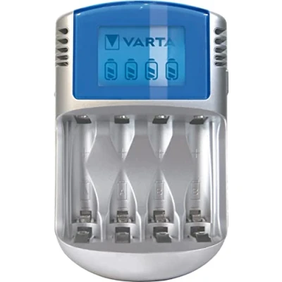 Afbeelding van VARTA Oplader voor batterijen, laadt tot 4 AA/AAA oplaadbare lcd oplader, met USB kabel en 12 V adapter, niet uitgerust