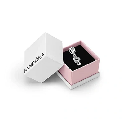 Afbeelding van PANDORA Moments halsketting hart hanger sterling zilver 791242CZ, Zilver, Zirkonia