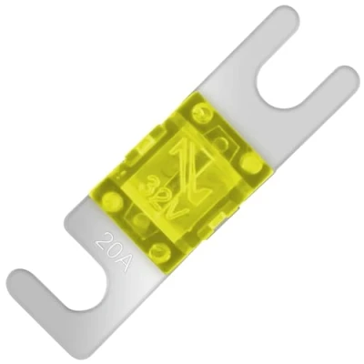 Afbeelding van SeKi Set van 4 mini ANL zekeringen 20A voor auto, vrachtwagen, motorfiets, boot, hifi