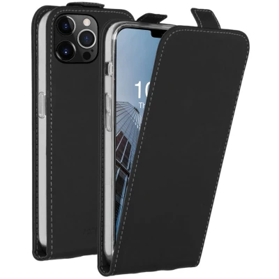 Afbeelding van Accezz Hoesje Geschikt voor iPhone 13 Pro Met Pasjeshouder Flipcase Zwart