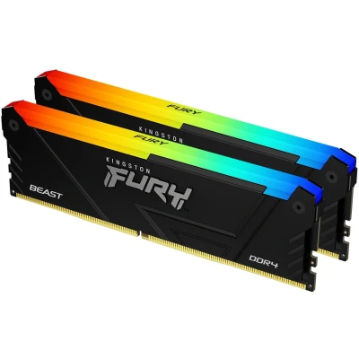 Afbeelding van Kingston Beast RGB Werkgeheugenmodule voor PC DDR4 16 GB 2 x 8 3600 MHz 288 pins DIMM KF436C17BB2AK2/16
