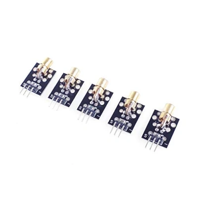 Afbeelding van ANGEEK 5 stuks KY 008 V 650 nm lasersensormodules voor Arduino Raspberry DIY