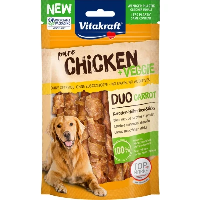 Afbeelding van Vitakraft Chicken Veggie Wortel Kip Stick hondensnack 80 gram