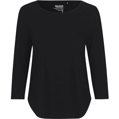 Afbeelding van Neutral Ladies ́ Three Quarter Sleeve T Shirt NE81006 Black