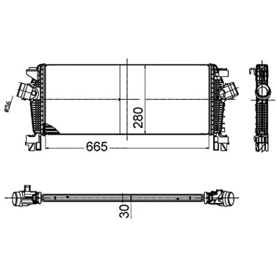 Afbeelding van MAHLE ORIGINAL CI 509 000S Intercooler