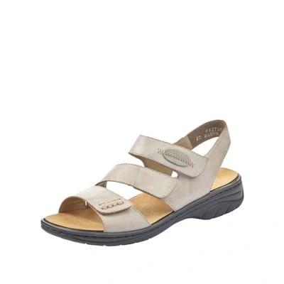 Afbeelding van Rieker 64573 damessandalen, Beige