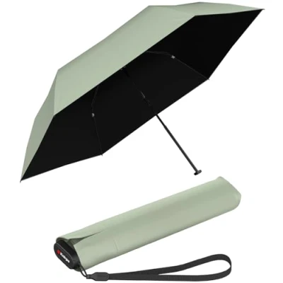 Afbeelding van Knirps Ultra US.050 Slim Manual zakparaplu ultralicht en plat, stormvast, winddicht, 21 cm