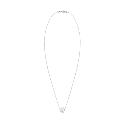Afbeelding van Elli Knoten Ketting, Dames, Maat: 45, Silber