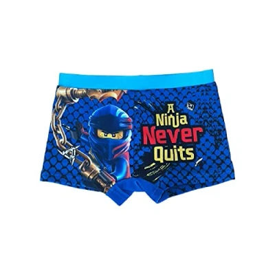Afbeelding van Fashion UK Officieel Ninjago badpak, model Ninja, boxershorts, zee, polyester, zeeshorts voor kinderen, jongens.