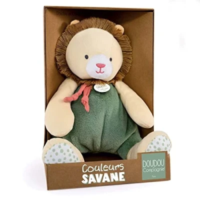 Afbeelding van Doudou et Compagnie Kleuren Savane Lion Pantin Beige 30cm Cadeau geboorte DC4069