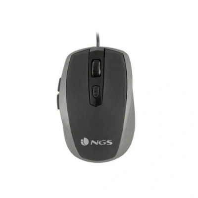 Image de NGS Souris pour droitiers optique 6 boutons filaire USB argent