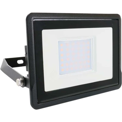Afbeelding van V TAC VT 138 Zwarte LED Schijnwerper Samsung IP65 30W 2340 Lumen 4000K 5 Jaar