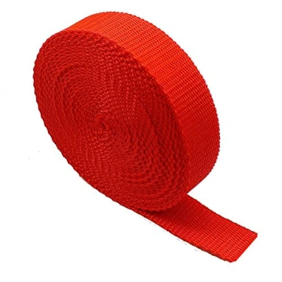 Afbeelding van Robuuste riemriem 5 meter rugzak/rugzakken, bagage/lading, riemen, Rood