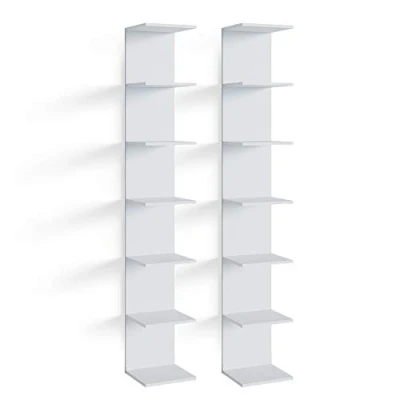 Afbeelding van Vicco Paolo Wandplank 28 x 190 cm Set van 2 Wit