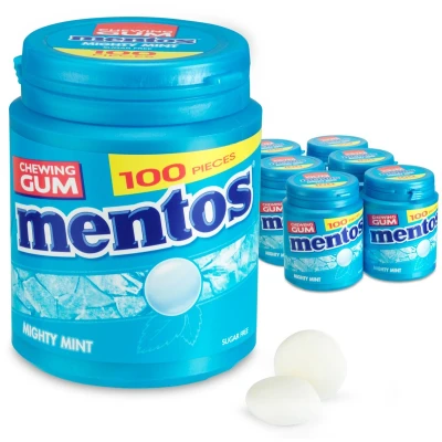 Afbeelding van Mentos Gum Mighty Mint Xl 6x100x