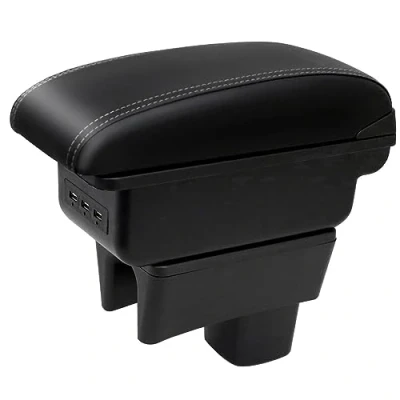 Afbeelding van YJYWZH Voor Suzuki Swift Armsteun Auto Opbergdoos Middenconsole Binnen Dubbellaags met 3 USB oplaadpoorten