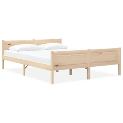 Image de vidaXL Cadre de lit sans matelas bois massif pin 140x200 cm322064