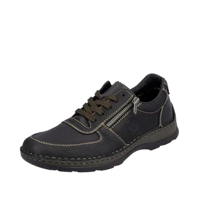 Afbeelding van Rieker Sneakers laag, Heren, Maat: 44, Schwarz Leer