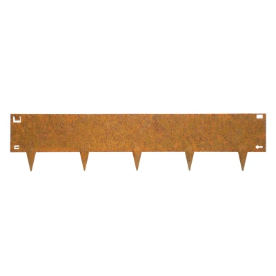 Afbeelding van Cortenstaal borderrand flexibel 106 cm strip Hoogte 24 Wovar