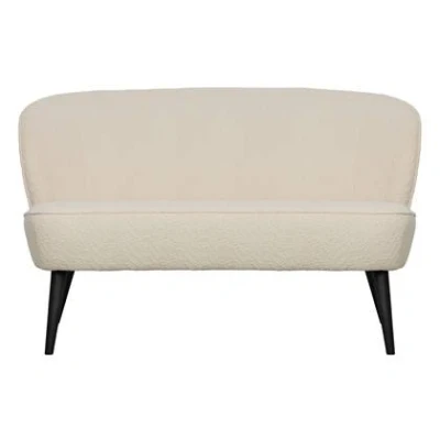 Afbeelding van WOOOD Sara Bankje Bouclé Creme 73x110x72