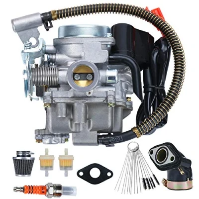 Afbeelding van Ewillownm Compatibel met carburateur 139QMB voor GY6 49cc 50cc 4 takt Taotao 80cc PD18J PD19J PD20J scooters bromfiets ATV Go Kart Quads Buggy Kymco