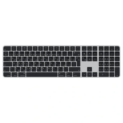 Afbeelding van Apple Magic Keyboard toetsenbord Universeel USB + Bluetooth QWERTY Arabisch Zilver, Zwart