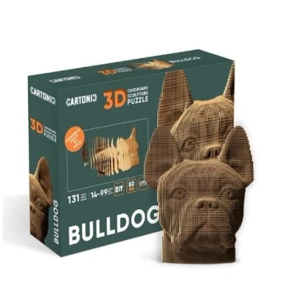 Image de Cartonic Puzzle 3D Bulldog Naturel