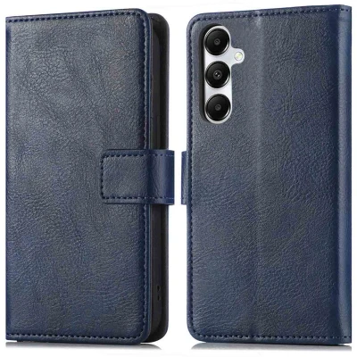 Afbeelding van imoshion Hoesje Geschikt voor Samsung Galaxy A56 Met Pasjeshouder Luxe Bookcase Donkerblauw