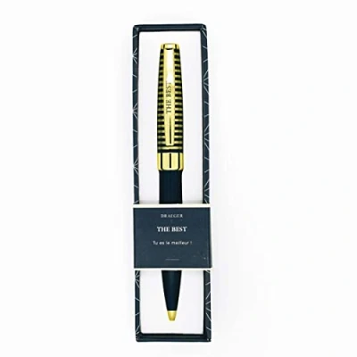 Afbeelding van Draeger Paris balpen &quot;The Best&quot;, nachtblauw en goud, geschenkdoos