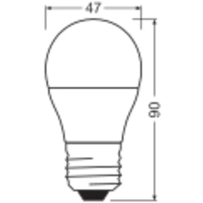 Afbeelding van OSRAM 4099854022029 LED lamp Energielabel F (A G) E27 Globe (mini) 7 W = 60 Koudwit (Ø x h) 47 mm 1 stuk(s)
