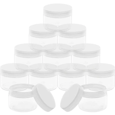Afbeelding van Belle Vous Helder Cosmetische Potten (12 Pak) 150 ml Containers met Schroefdeksels Plastic Lege Proefpotten Ronde Opslag Reiscontainers Crèmes, Lotions, Make up, Lekbestendig &amp; Luchtdicht