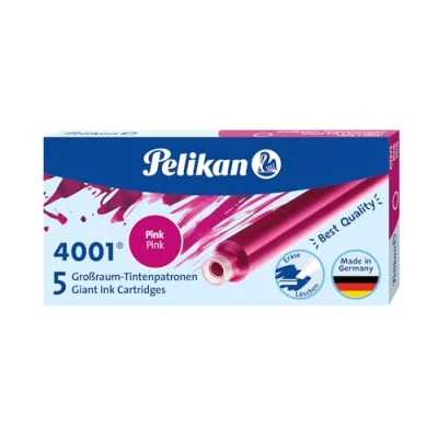 Image de PELIKAN cartouches d&#039;encre grand réservoir 4001 GTP/5, rose contenu: 5 pour dans une boîte en carton (310672)