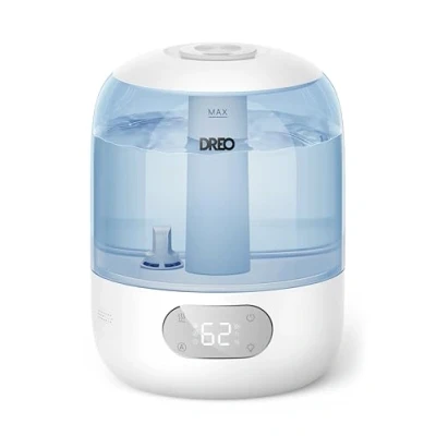 Afbeelding van Dreo luchtbevochtiger voor slaapkamer, koele nevel thuis en grote kamers, stille babyluchtbevochtiger, nachtlampje, essentiële diffuser, ultrasone