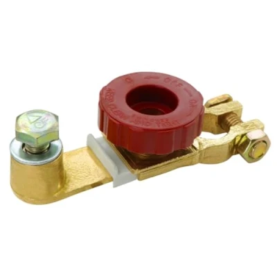 Afbeelding van HuaLiSiJi Coupe Batterie Voiture Circuit Batterie12V 36V, Matériel de Cuivre pur Interrupteur Universel Déconnexion Véhicule Avec Bouton (Rouge)