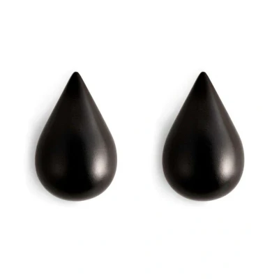 Afbeelding van Normann Copenhagen Dropit haak 2 stuks zwart large