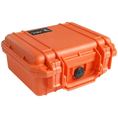 Afbeelding van PELI 1200 beschermhoes voor gevoelige apparaten, IP67, waterdicht en stofdicht, capaciteit 4 l, gemaakt in de VS, met individueel aanpasbare schuimstofinzet, kleur: oranje