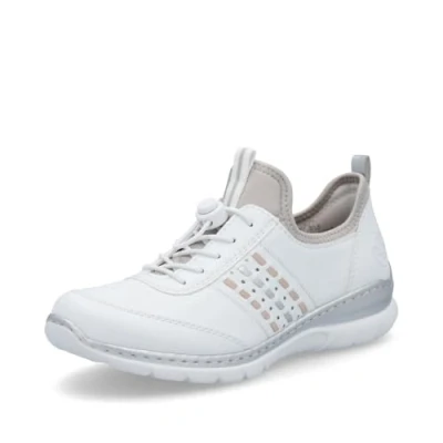 Afbeelding van Rieker Veterschoenen voor dames L3259, Wit., 40 EU