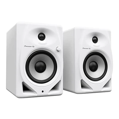 Image de Paire D&#039;Enceintes De Monitoring Pioneer Dj Dm 50D W Bass Reflex 2X25W Mode Ou Production Blanc