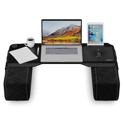 Afbeelding van Couchmaster® CYBOSS Ergonomische en extra grote apdesk/bank voor laptops of draadloze apparaten met kussen, geschikt bank/bed)
