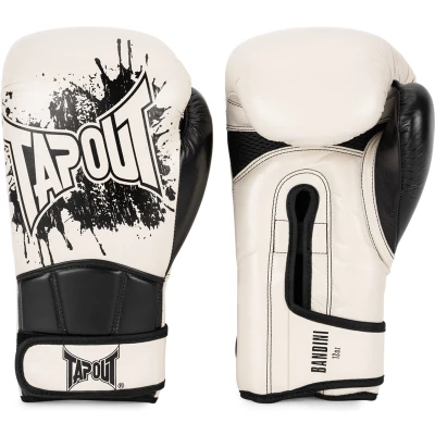 Afbeelding van Tapout Bandini 960007 bokshandschoenen leer 14 oz ecru/zwart