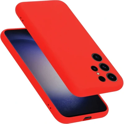 Afbeelding van Cadorabo Hoesje geschikt voor Samsung Galaxy S24 ULTRA in LIQUID ROOD Beschermhoes gemaakt van flexibel TPU silicone Case Cover