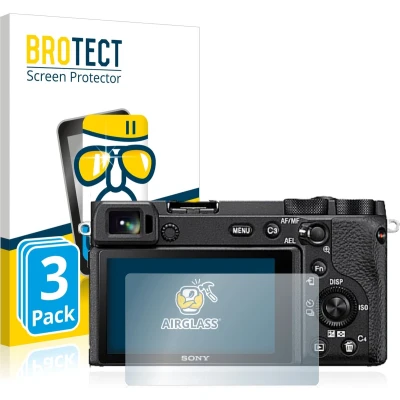 Afbeelding van BROTECT Screenprotector voor Sony Alpha 6600 Folie Beschermfolie Beschermglas transparant (3 Stuks)